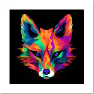 Neon Fox Posters and Art